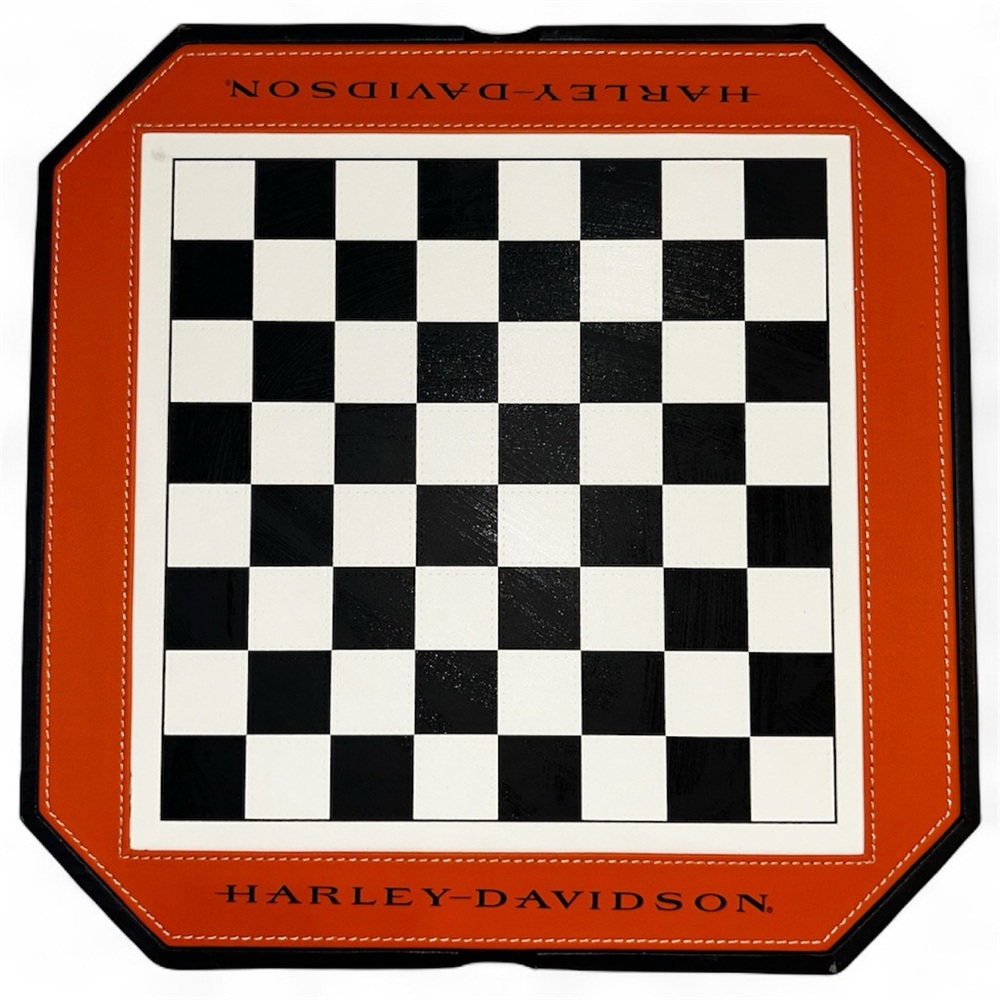 Harley-Davidson 4-in-1 Game Set - Chess, Checkers, Backgammon & Dice